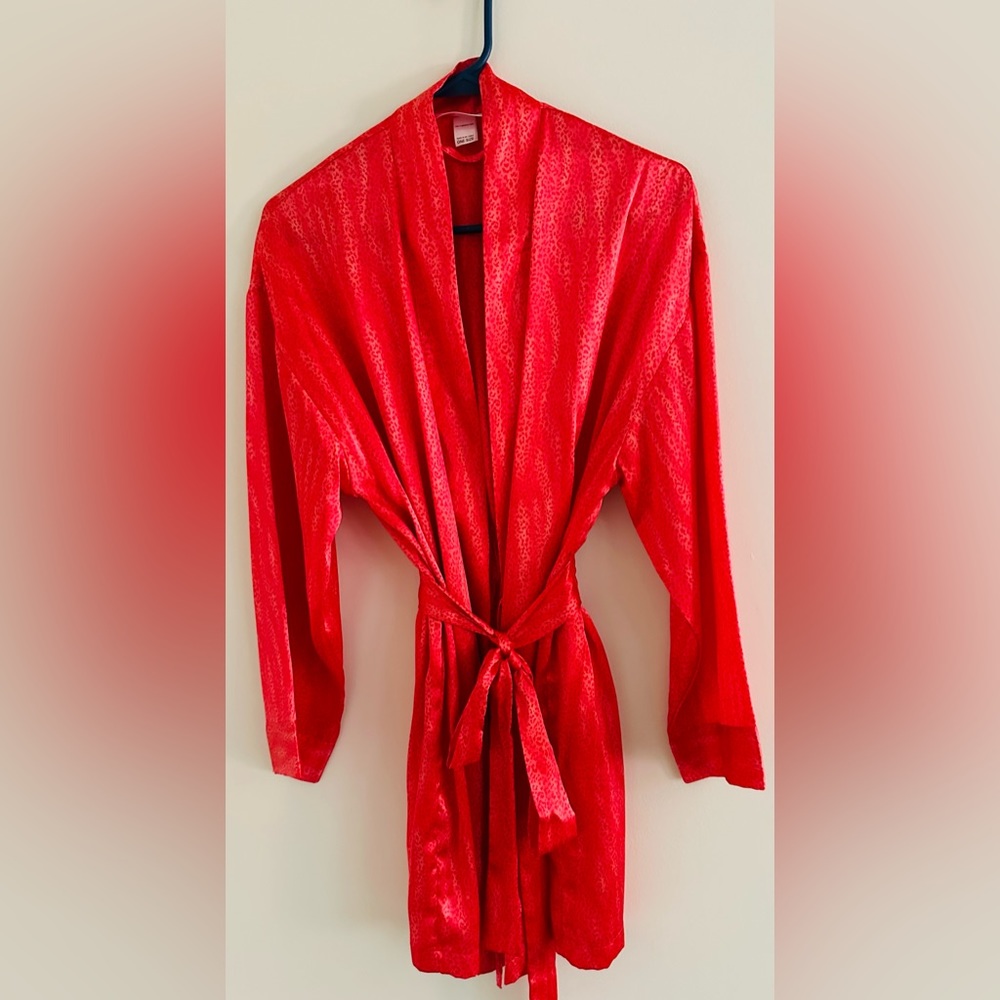 Beautiful red sexy above the knee Victoria Secret robe